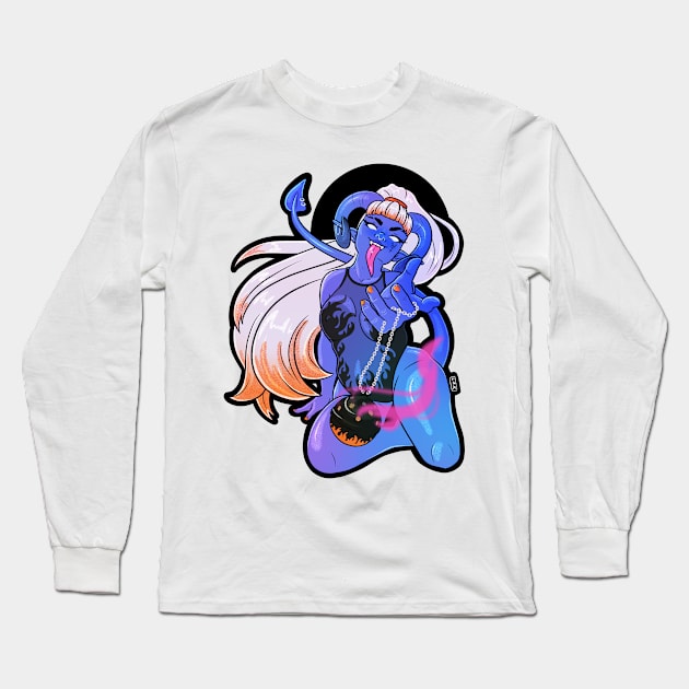 Tiefling Cleric Long Sleeve T-Shirt by lrmackay